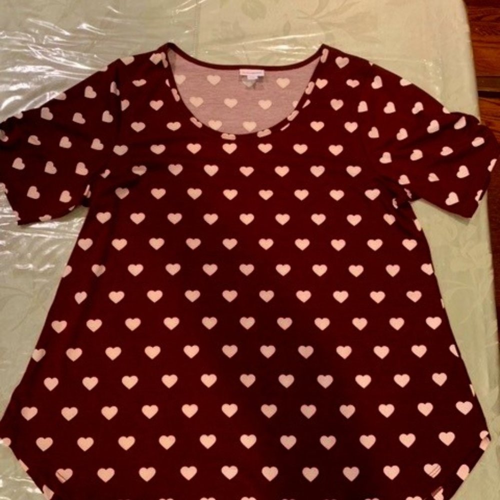 LuLaRoe Morgan Flare Tee, XL NWOT
